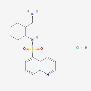 N-[2-(aminomethyl)cyclohexyl]quinoline-5-sulfonamide;hydrochloride