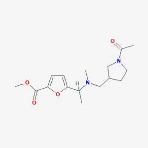 Methyl 5-[1-[(1-acetylpyrrolidin-3-yl)methyl-methylamino]ethyl]furan-2-carboxylate