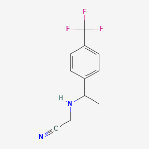 2-[1-[4-(Trifluoromethyl)phenyl]ethylamino]acetonitrile