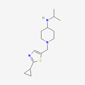 1-[(2-cyclopropyl-1,3-thiazol-5-yl)methyl]-N-propan-2-ylpiperidin-4-amine