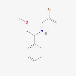 molecular formula C12H16BrNO B7641032 2-bromo-N-(2-methoxy-1-phenylethyl)prop-2-en-1-amine 