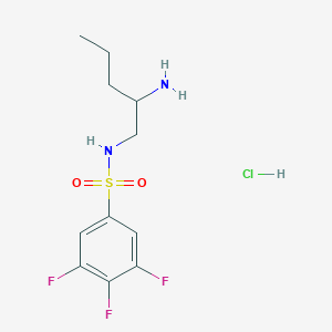 N-(2-aminopentyl)-3,4,5-trifluorobenzenesulfonamide;hydrochloride