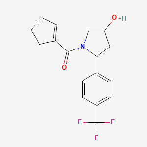 Cyclopenten-1-yl-[4-hydroxy-2-[4-(trifluoromethyl)phenyl]pyrrolidin-1-yl]methanone