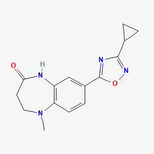 7-(3-cyclopropyl-1,2,4-oxadiazol-5-yl)-1-methyl-3,5-dihydro-2H-1,5-benzodiazepin-4-one