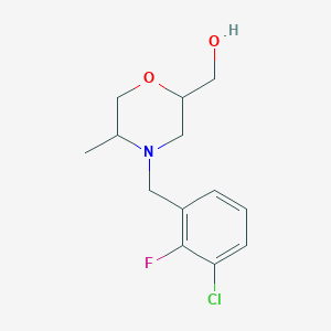 [4-[(3-Chloro-2-fluorophenyl)methyl]-5-methylmorpholin-2-yl]methanol