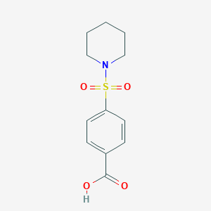 molecular formula C12H15NO4S B076411 4-(哌啶-1-磺酰基)-苯甲酸 CAS No. 10252-83-2