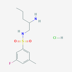 N-(2-aminopentyl)-3-fluoro-5-methylbenzenesulfonamide;hydrochloride