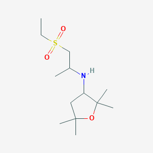 N-(1-ethylsulfonylpropan-2-yl)-2,2,5,5-tetramethyloxolan-3-amine