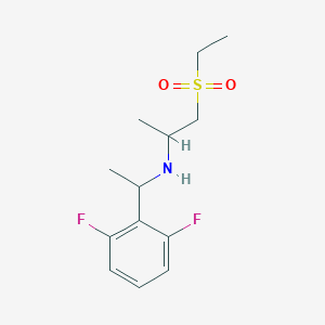 N-[1-(2,6-difluorophenyl)ethyl]-1-ethylsulfonylpropan-2-amine