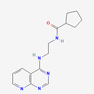 N-[2-(pyrido[2,3-d]pyrimidin-4-ylamino)ethyl]cyclopentanecarboxamide