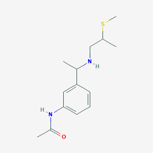 N-[3-[1-(2-methylsulfanylpropylamino)ethyl]phenyl]acetamide