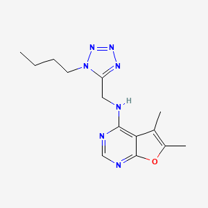 N-[(1-butyltetrazol-5-yl)methyl]-5,6-dimethylfuro[2,3-d]pyrimidin-4-amine