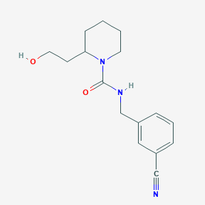 N-[(3-cyanophenyl)methyl]-2-(2-hydroxyethyl)piperidine-1-carboxamide