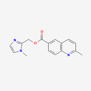 (1-Methylimidazol-2-yl)methyl 2-methylquinoline-6-carboxylate