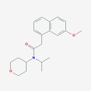 2-(7-methoxynaphthalen-1-yl)-N-(oxan-4-yl)-N-propan-2-ylacetamide