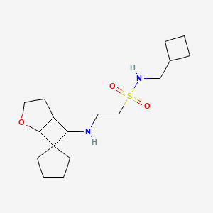 N-(cyclobutylmethyl)-2-(spiro[2-oxabicyclo[3.2.0]heptane-7,1'-cyclopentane]-6-ylamino)ethanesulfonamide