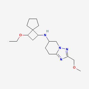 N-(3-ethoxyspiro[3.4]octan-1-yl)-2-(methoxymethyl)-5,6,7,8-tetrahydro-[1,2,4]triazolo[1,5-a]pyridin-6-amine