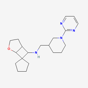 N-[(1-pyrimidin-2-ylpiperidin-3-yl)methyl]spiro[2-oxabicyclo[3.2.0]heptane-7,1'-cyclopentane]-6-amine