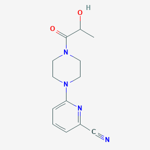 6-[4-(2-Hydroxypropanoyl)piperazin-1-yl]pyridine-2-carbonitrile