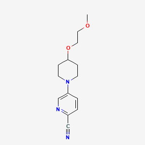 5-[4-(2-Methoxyethoxy)piperidin-1-yl]pyridine-2-carbonitrile