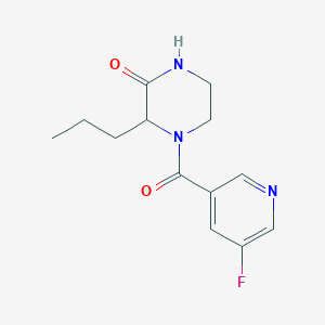 4-(5-Fluoropyridine-3-carbonyl)-3-propylpiperazin-2-one