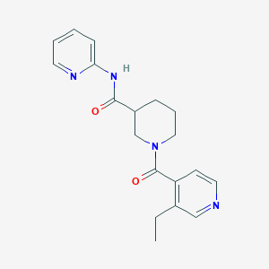 1-(3-ethylpyridine-4-carbonyl)-N-pyridin-2-ylpiperidine-3-carboxamide