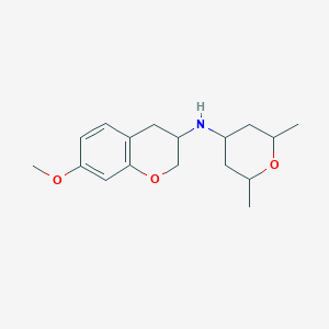 N-(2,6-dimethyloxan-4-yl)-7-methoxy-3,4-dihydro-2H-chromen-3-amine