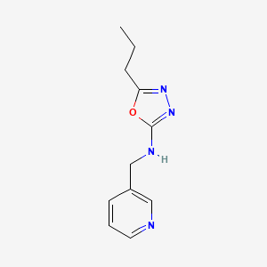 5-propyl-N-(pyridin-3-ylmethyl)-1,3,4-oxadiazol-2-amine