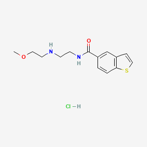 N-[2-(2-methoxyethylamino)ethyl]-1-benzothiophene-5-carboxamide;hydrochloride