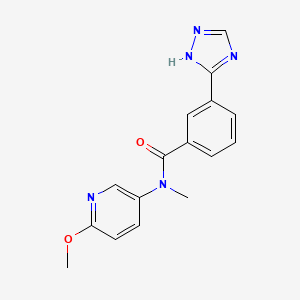 N-(6-methoxypyridin-3-yl)-N-methyl-3-(1H-1,2,4-triazol-5-yl)benzamide