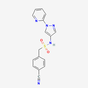 1-(4-cyanophenyl)-N-(1-pyridin-2-ylpyrazol-4-yl)methanesulfonamide