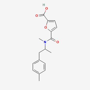 5-[Methyl-[1-(4-methylphenyl)propan-2-yl]carbamoyl]furan-2-carboxylic acid