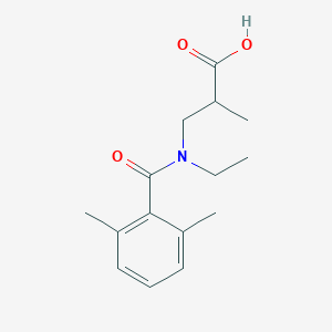 3-[(2,6-Dimethylbenzoyl)-ethylamino]-2-methylpropanoic acid