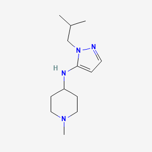 1-methyl-N-[2-(2-methylpropyl)pyrazol-3-yl]piperidin-4-amine