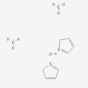 molecular formula C12H16Zr B076420 双(环戊二烯基)二甲基锆(IV) CAS No. 12636-72-5