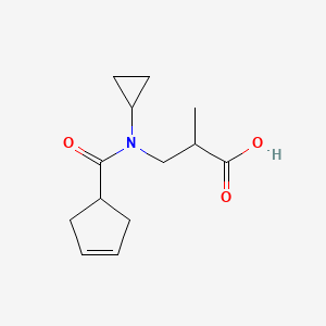 3-[Cyclopent-3-ene-1-carbonyl(cyclopropyl)amino]-2-methylpropanoic acid