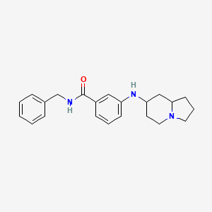 molecular formula C22H27N3O B7642169 3-(1,2,3,5,6,7,8,8a-octahydroindolizin-7-ylamino)-N-benzylbenzamide 