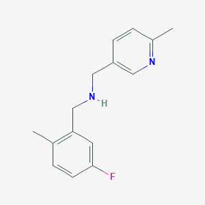 N-[(5-fluoro-2-methylphenyl)methyl]-1-(6-methylpyridin-3-yl)methanamine