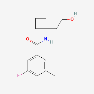 3-fluoro-N-[1-(2-hydroxyethyl)cyclobutyl]-5-methylbenzamide