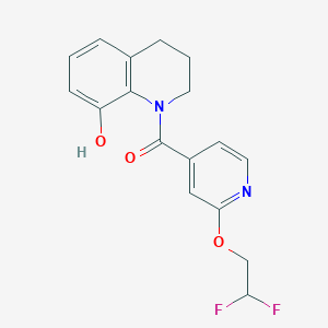 [2-(2,2-difluoroethoxy)pyridin-4-yl]-(8-hydroxy-3,4-dihydro-2H-quinolin-1-yl)methanone