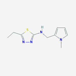 5-ethyl-N-[(1-methylpyrrol-2-yl)methyl]-1,3,4-thiadiazol-2-amine