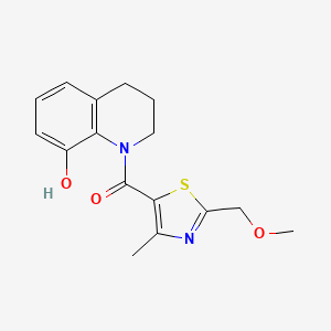 (8-hydroxy-3,4-dihydro-2H-quinolin-1-yl)-[2-(methoxymethyl)-4-methyl-1,3-thiazol-5-yl]methanone