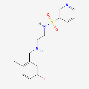 N-[2-[(5-fluoro-2-methylphenyl)methylamino]ethyl]pyridine-3-sulfonamide