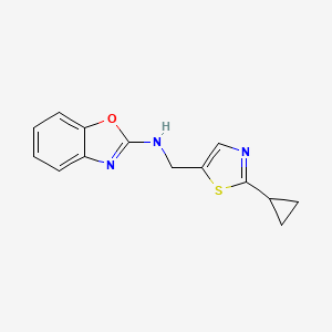 N-[(2-cyclopropyl-1,3-thiazol-5-yl)methyl]-1,3-benzoxazol-2-amine