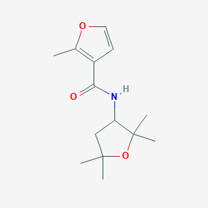 2-methyl-N-(2,2,5,5-tetramethyloxolan-3-yl)furan-3-carboxamide