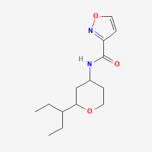 N-(2-pentan-3-yloxan-4-yl)-1,2-oxazole-3-carboxamide