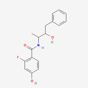 2-fluoro-4-hydroxy-N-(3-hydroxy-4-phenylbutan-2-yl)benzamide