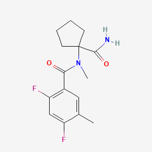 N-(1-carbamoylcyclopentyl)-2,4-difluoro-N,5-dimethylbenzamide