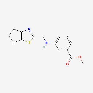 methyl 3-(5,6-dihydro-4H-cyclopenta[d][1,3]thiazol-2-ylmethylamino)benzoate