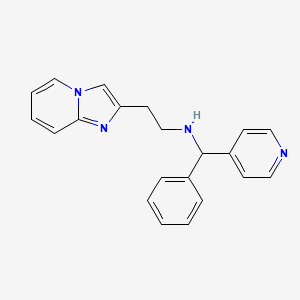 2-imidazo[1,2-a]pyridin-2-yl-N-[phenyl(pyridin-4-yl)methyl]ethanamine